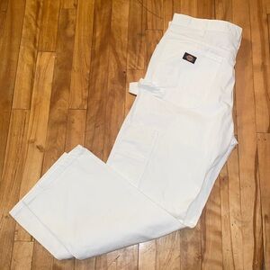 Dickies Men’s Carpenter  White Denim  36 Workwear Utility Pants